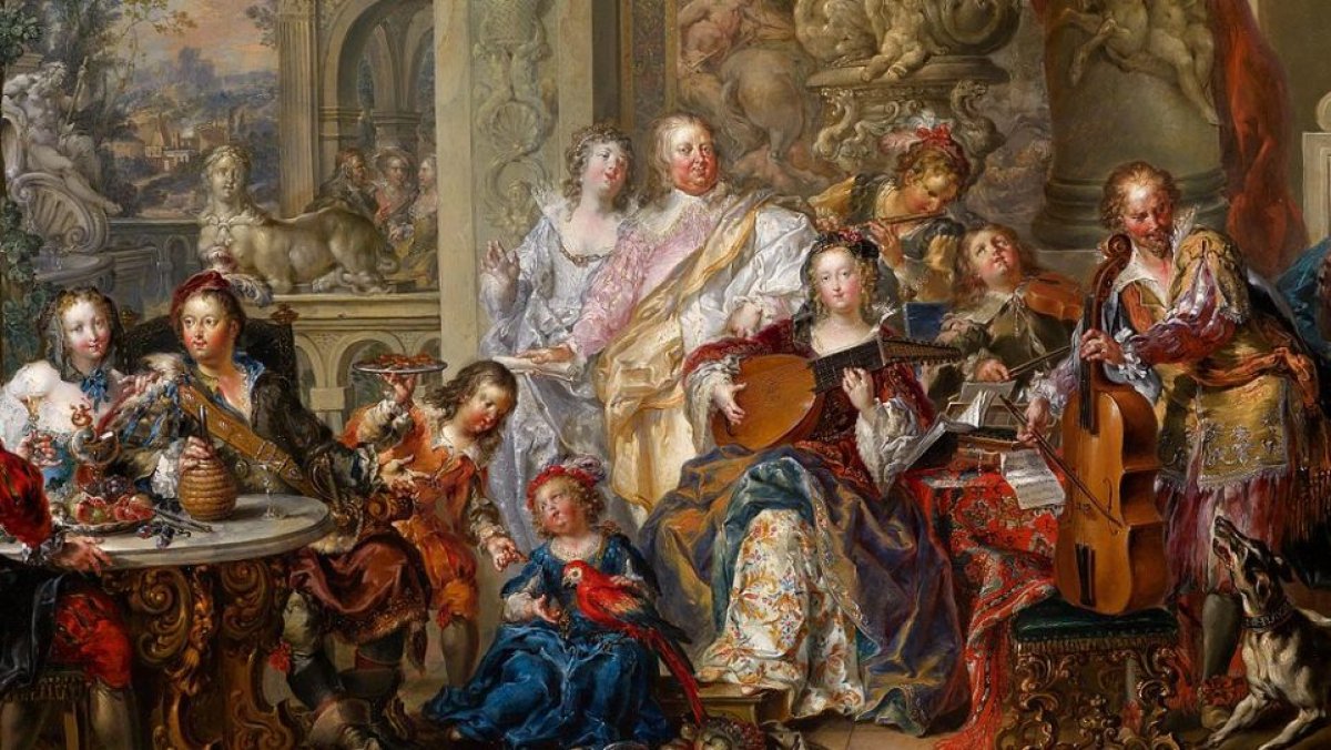 Ensemble bei der Aufführung barocker Musik